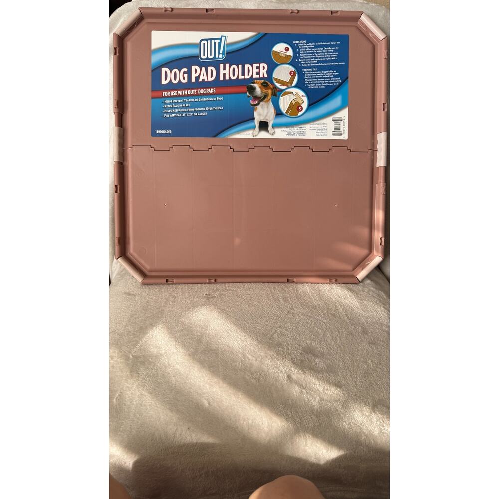OUT! Training Pad Holder for Pets, Fits Pads 21 by 21-Inch Or Larger NEW